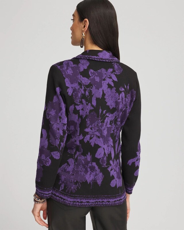 Double-Breasted Sweater Blazer - image 3